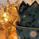 Panière de 6 serviettes de table Décorations de Noël