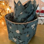 Panière de 6 serviettes de table Décorations de Noël