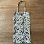 Sac à pain Fleuri noir
