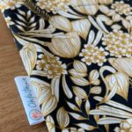 Sac à pain Fleuri noir